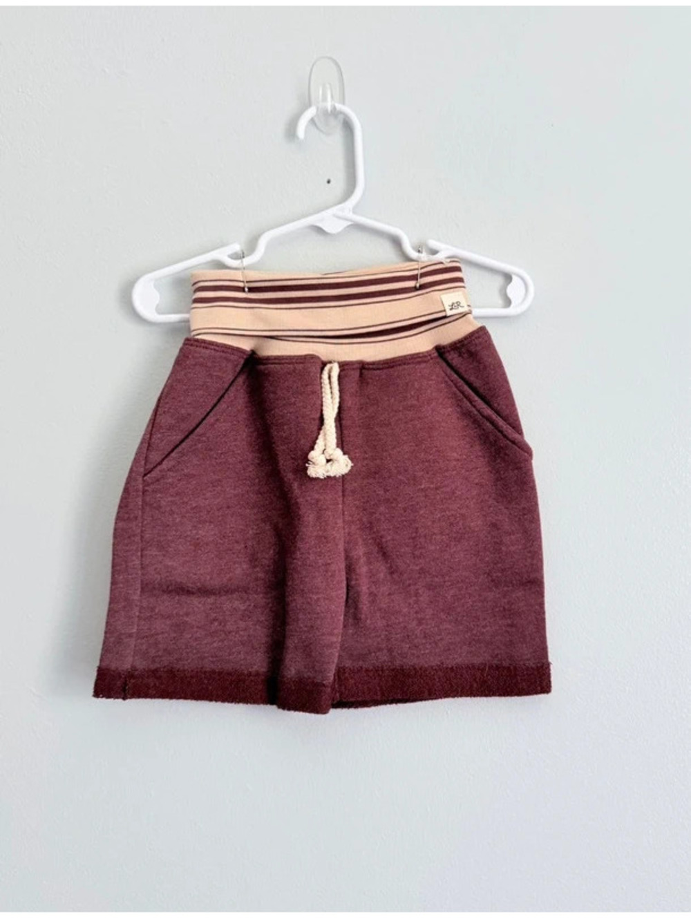 Lulu + Roo 4T Burgundy Foldover Shorts NWT
